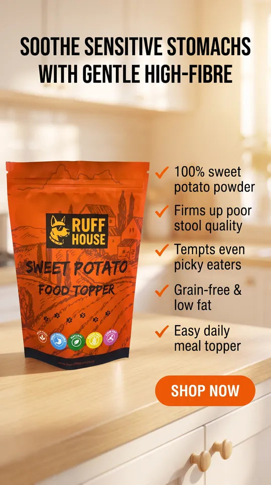 Ruffhouse Digestive Health Trio – Pumpkin, Sweet Potato & Kelp Dog Food Toppers (3 × 200g)