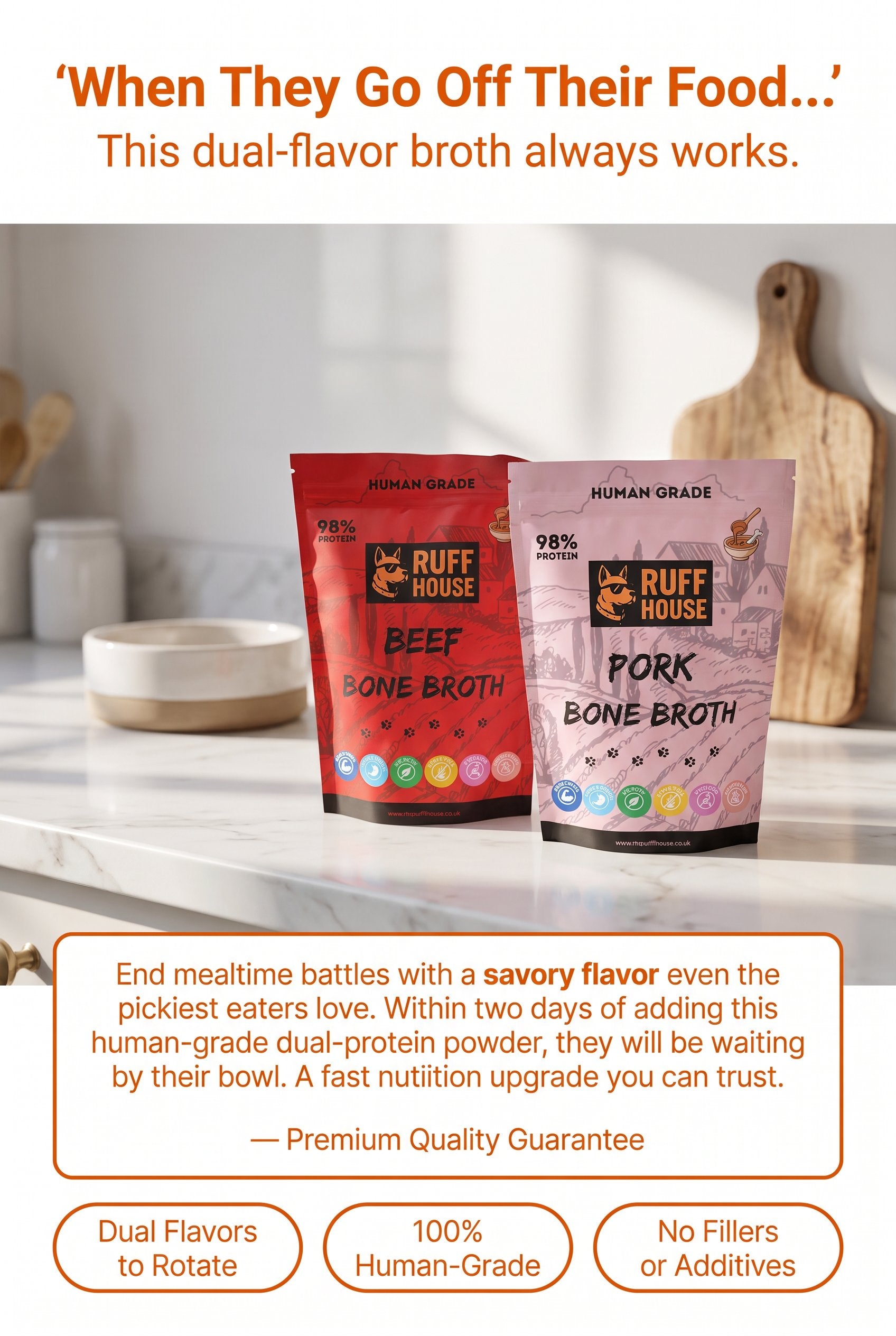 Ruffhouse Bone Broth Power Pack – Beef + Pork Duo